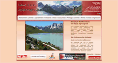 Desktop Screenshot of haus-alpengruss.at